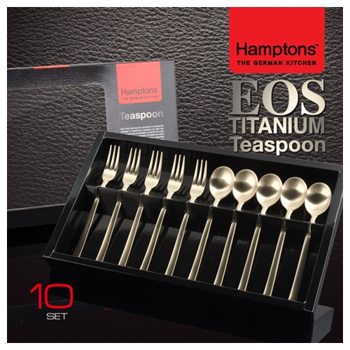 [Hamptons]독일 햄튼 EOS 티타늄 티스픈세트 10P/ HTETC-T10P